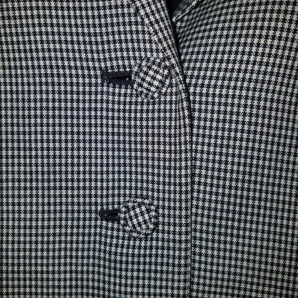Talbots Gingham Jacket with Shoulder Pads - Picture 4 of 16